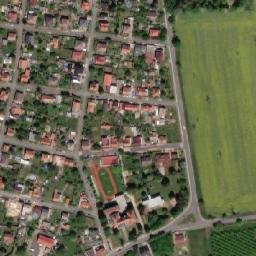 Satellite imagery of [Červené Pečky] church t., CZ