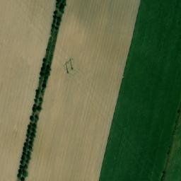 Satellite imagery of [Svinčany] church t., CZ