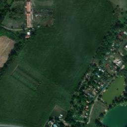 Satellite imagery of [Tunechody] brickyard chimney, CZ
