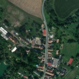 Satellite imagery of [Úhřetice] church sanctus t., CZ