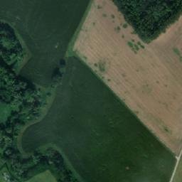 Satellite imagery of [Úhřetice] church sanctus t., CZ