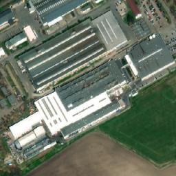 Satellite imagery of Dvořisko [Sruby] factory chimney, CZ