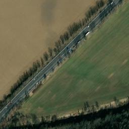 Satellite imagery of [Praha-Zbraslav] cemetry church t., CZ