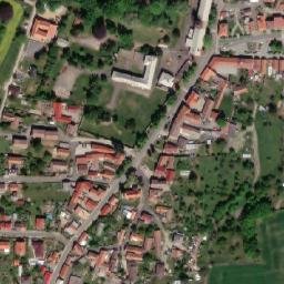 Satellite imagery of [Červené Pečky] church t., CZ