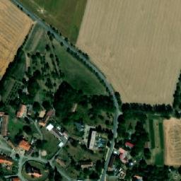 Satellite imagery of [Svinčany] church t., CZ