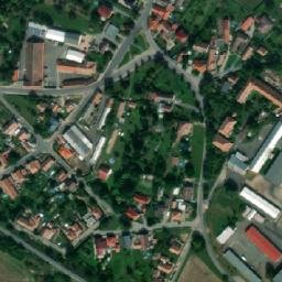 Satellite imagery of [Úhřetice] church sanctus t., CZ
