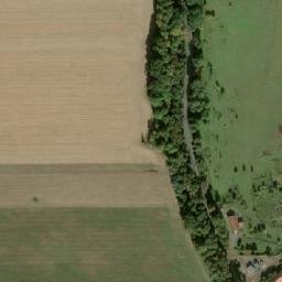 Satellite imagery of sv. Martin [Nové Dvory u Kutné Hory] church t., CZ