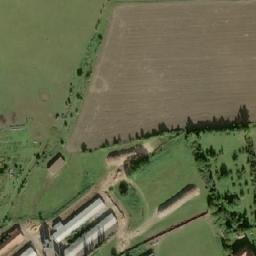 Satellite imagery of sv. Martin [Nové Dvory u Kutné Hory] church t., CZ