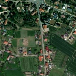 Satellite imagery of [Svinčany] church t., CZ
