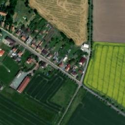 Satellite imagery of [Svinčany] church t., CZ
