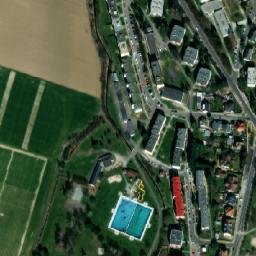 Satellite imagery of [Šumperk] boiler station chimney, CZ