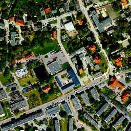 Satellite imagery of Pless Castle, PL