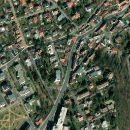 Satellite imagery of Husův sbor [Praha-Zbraslav] church t., CZ