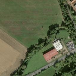 Satellite imagery of sv. Martin [Nové Dvory u Kutné Hory] church t., CZ
