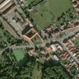 Satellite imagery of sv. Martin [Nové Dvory u Kutné Hory] church t., CZ