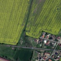 Satellite imagery of [Rozhovice] church t., CZ