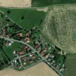 Satellite imagery of [Jehnědí] chapel sanctus t., CZ