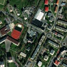 Satellite imagery of [Šumperk] boiler station chimney, CZ