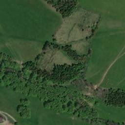 Satellite imagery of [Václavov u Bruntálu-Dolní Václavov] church t., CZ