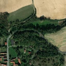 Satellite imagery of [Všehrdy] church t., CZ