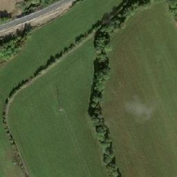 Satellite imagery of sv. Martin [Nové Dvory u Kutné Hory] church t., CZ