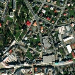 Satellite imagery of [Šumperk] town hall outlook t., CZ