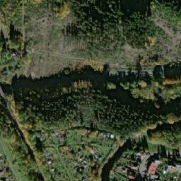 Satellite imagery of Dalkia [Mariánské Lázně] heating plant chimney, CZ