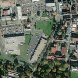 Satellite imagery of Dalkia [Mariánské Lázně] heating plant chimney, CZ