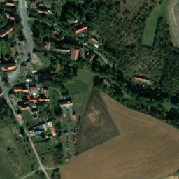 Satellite imagery of [Všehrdy] church t., CZ