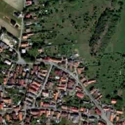 Satellite imagery of [Hudlice] church t., CZ