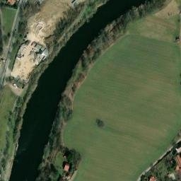 Satellite imagery of [Černošice] church t., CZ