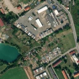 Satellite imagery of [Hrochův Týnec] factory chimney, CZ