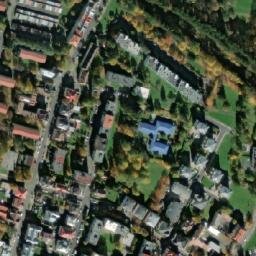 Satellite imagery of Dalkia [Mariánské Lázně] heating plant chimney, CZ