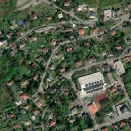 Satellite imagery of [Černošice] church t., CZ
