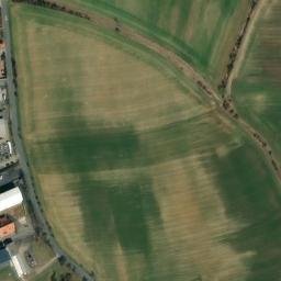 Satellite imagery of [Popovičky] church t., CZ