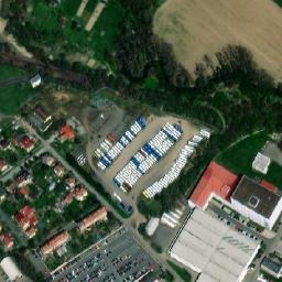 Satellite imagery of [Vysoké Mýto] factory chimney, CZ