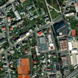 Satellite imagery of [Šumperk] town hall outlook t., CZ
