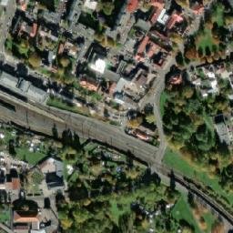 Satellite imagery of Dalkia [Mariánské Lázně] heating plant chimney, CZ