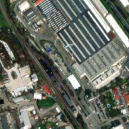 Satellite imagery of [Vysoké Mýto] factory chimney, CZ