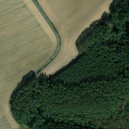 Satellite imagery of Dolany [Hlince] church sanctus t., CZ