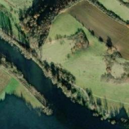 Satellite imagery of [Tetín] church sanctus t., CZ