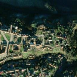 Satellite imagery of [Tetín] church sanctus t., CZ