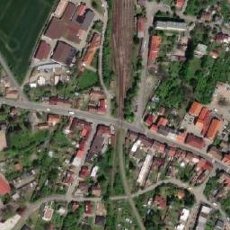 Satellite imagery of Husův sbor [Heřmanův Městec] church t., CZ