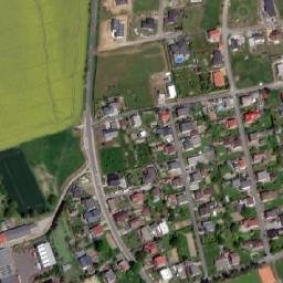 Satellite imagery of [Vřesina u Opavy] church t., CZ