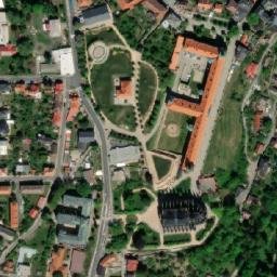 Satellite imagery of Jesuit college [Kutná Hora] south t., CZ