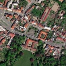 Satellite imagery of [Heřmanův Městec] church t., CZ