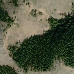 Satellite imagery of Cow Juicer Pass, CA