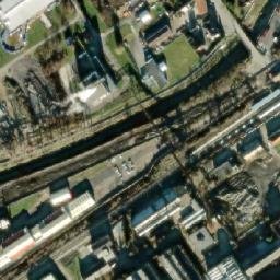 Satellite imagery of [Králův Dvůr] factory chimney, CZ