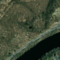 Satellite imagery of [Vrané nad Vltavou] paper factory chimney, CZ