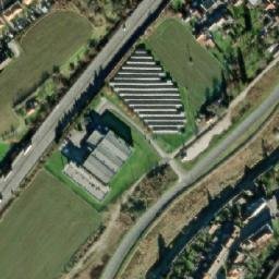 Satellite imagery of [Králův Dvůr-Počaply] church t., CZ